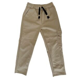 MO Kids Cargo Jogger Pants 10 Tan Drawstring Outdoor Gorpcore Casual Mountain